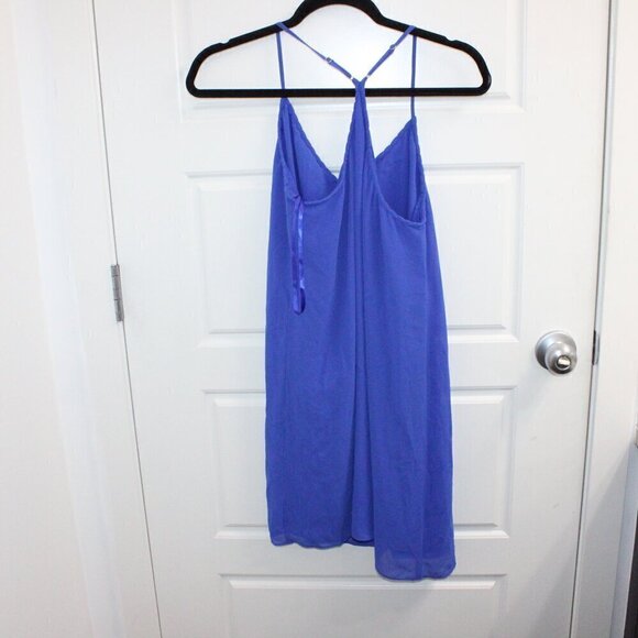 NWT Naked Zebra Royal Blue Tank Mini Dress Flowy Size Small - Picture 3 of 3